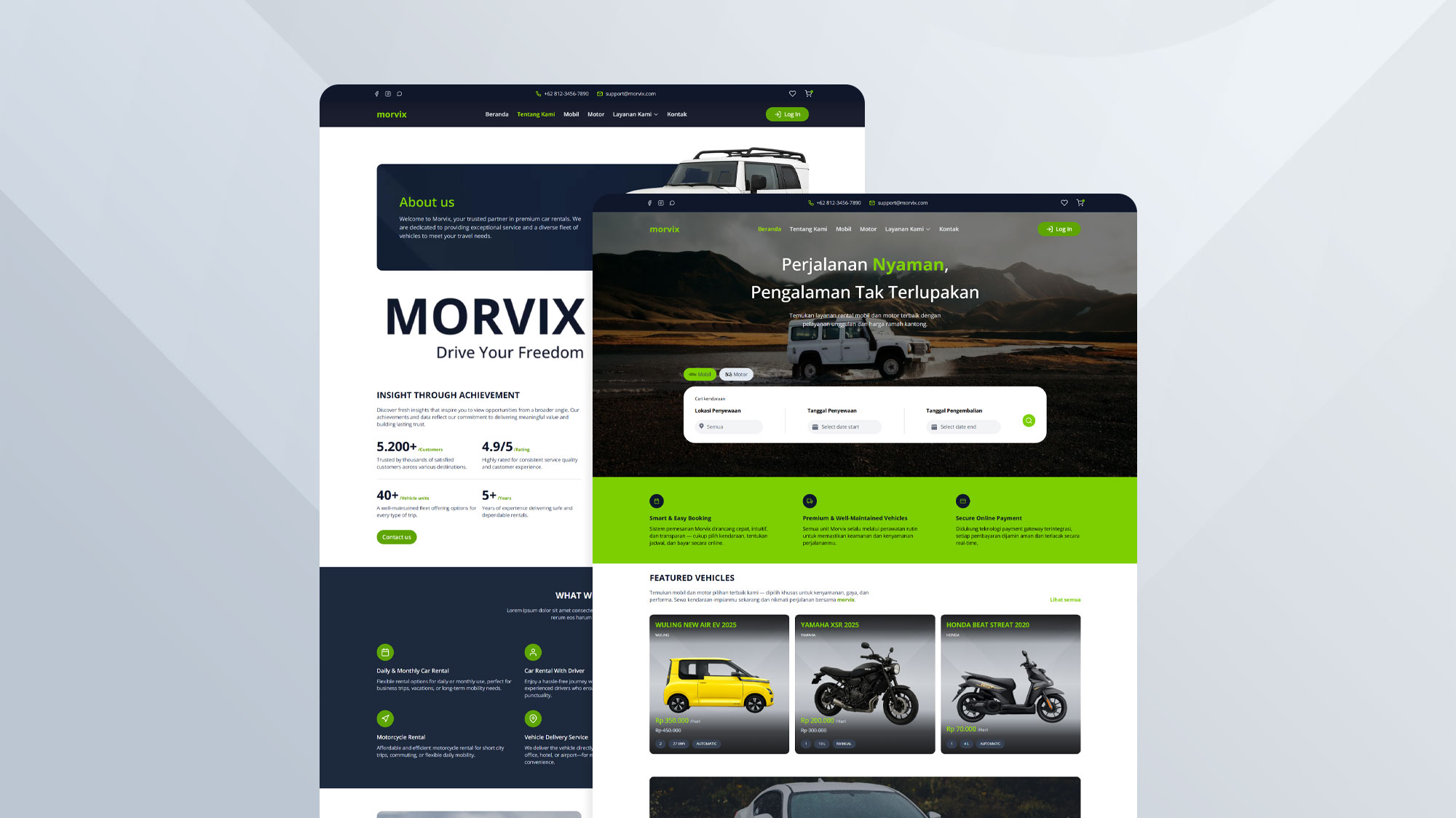 Vehicle Rental Platform - Morvix